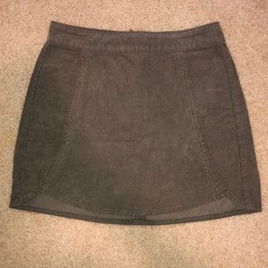 Beige Corduroy Skirt